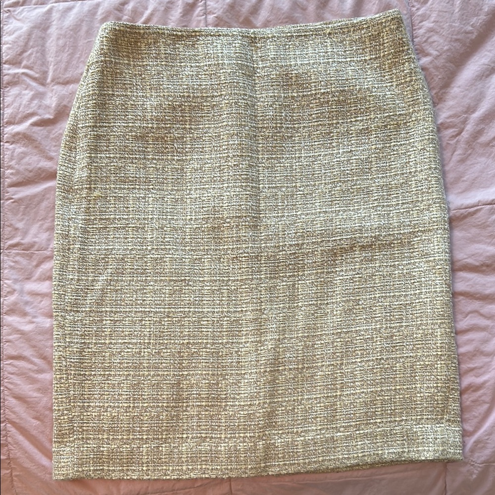 Talbots Elegant Tweed Pencil Skirt